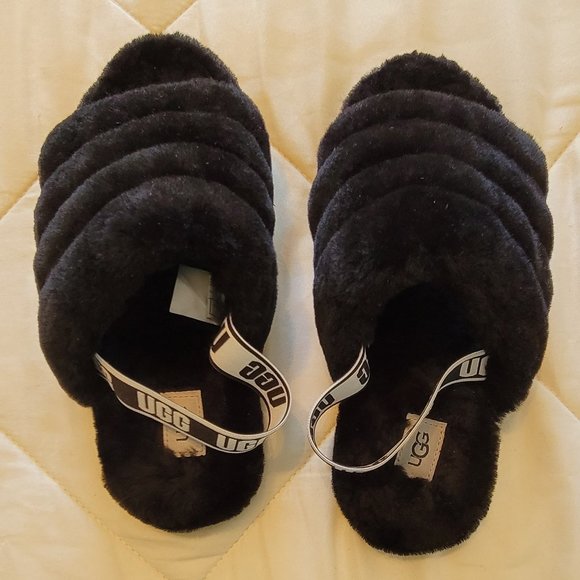 UGG Shoes - Black Fluff Yeah Slide by UGG